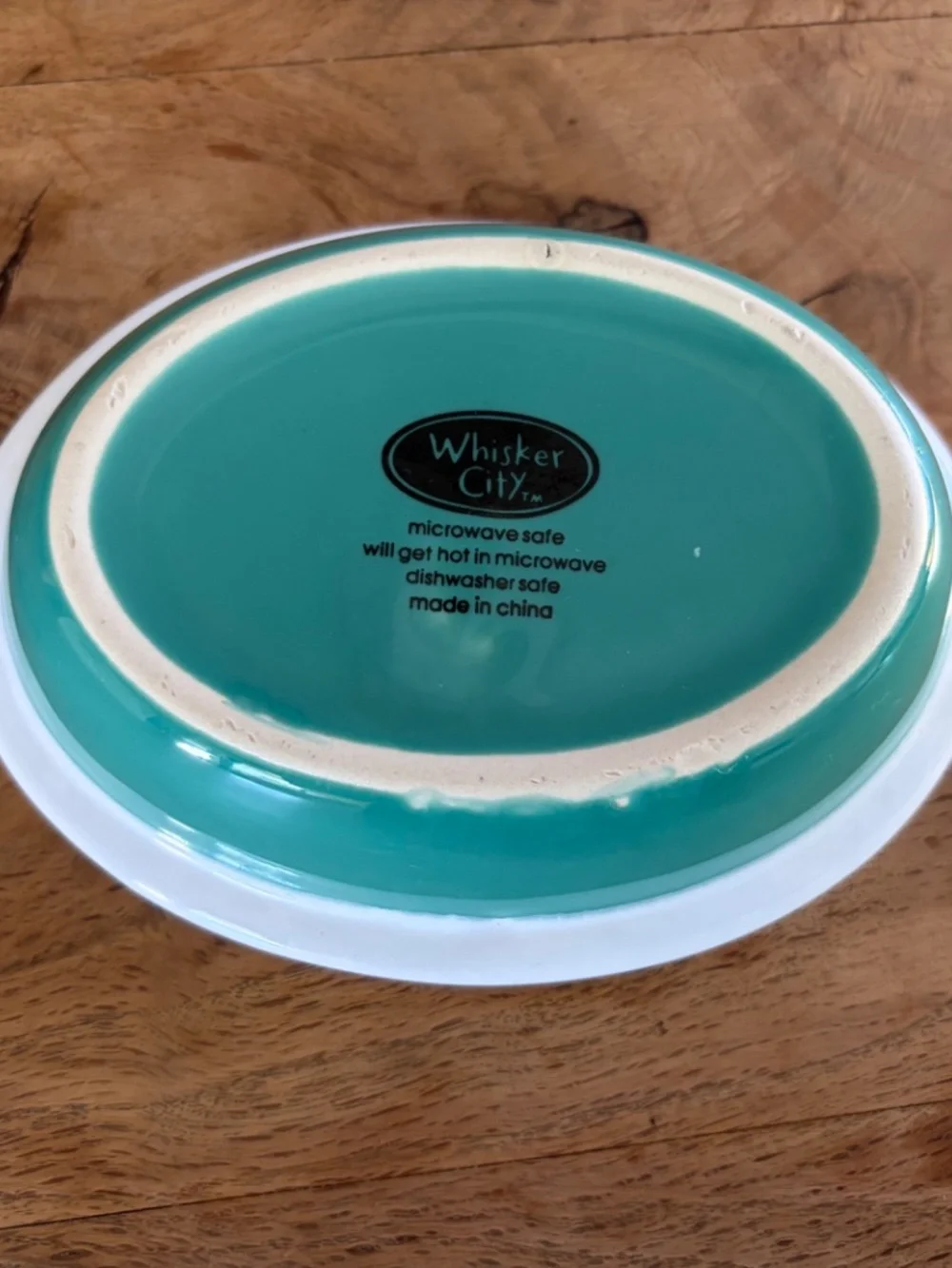 🐱 Whisker City Pink “Meow” Cat Dish | Colorful Ceramic Pet Bowl | Y2K 🩵🩷